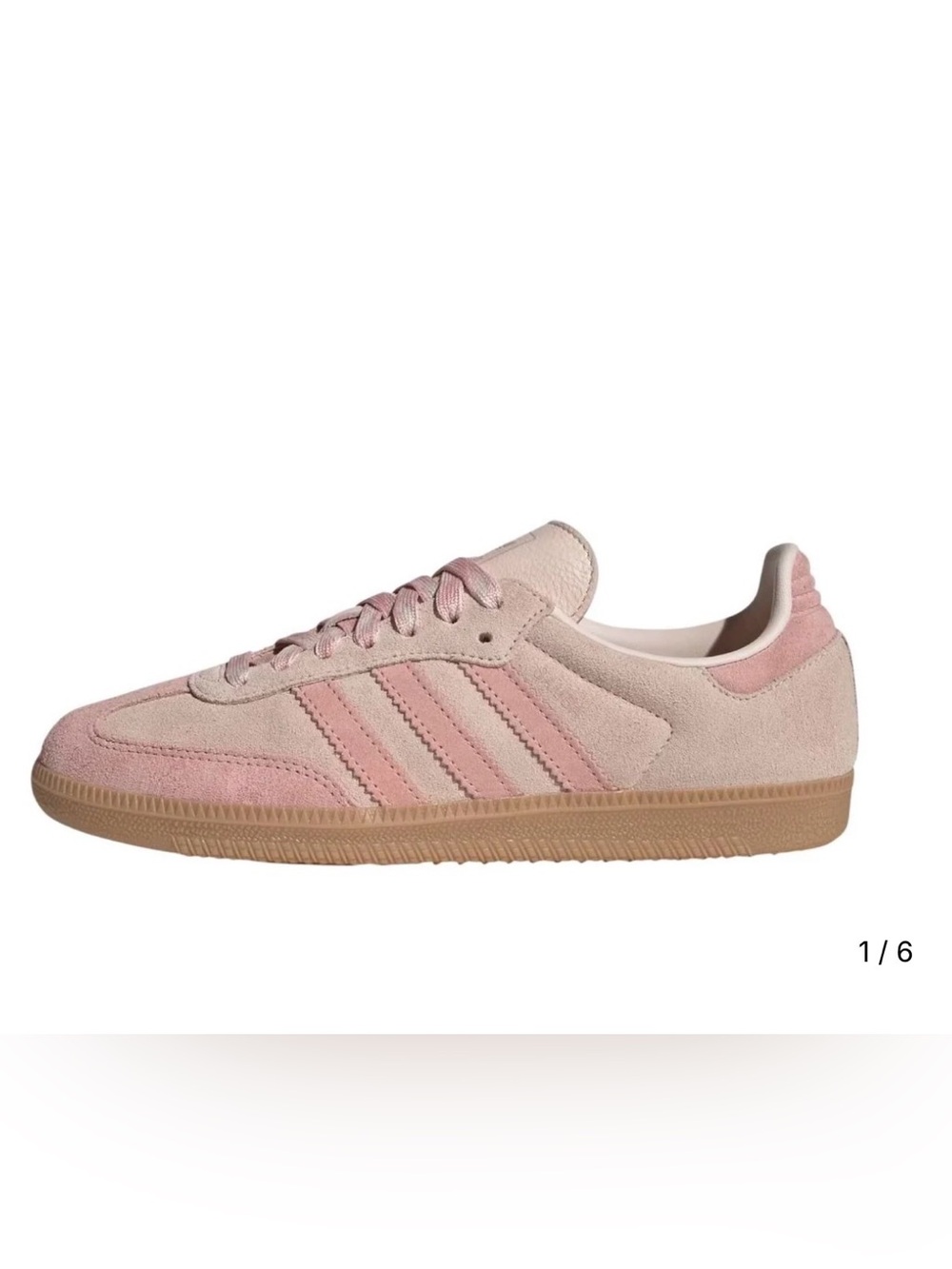 Adidas Samba OG Suede Low-Top Sneakers in Pink